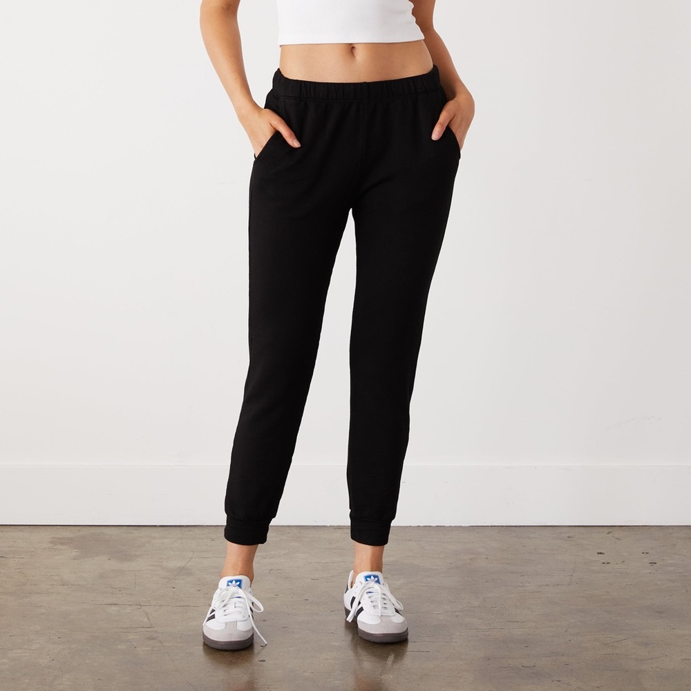 Monrow Supersoft Fleece Jogger Black Size XS